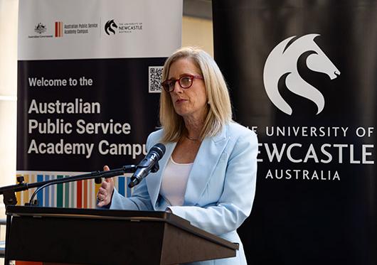 APSC Launch Minister Katy Gallagher presents
