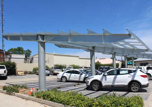 Carpark solar structure