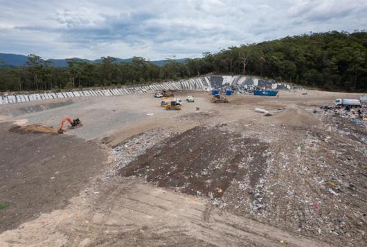 drone image of the awaba waste management facility in december 2025