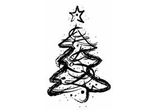 Set of Christmas Trees Vector Graphic