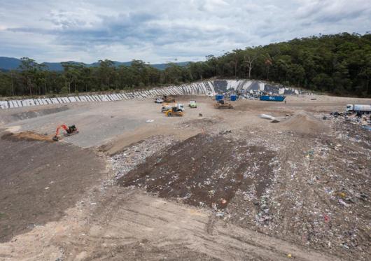 drone image of the awaba waste management facility in december 2025