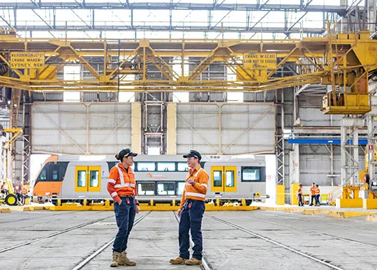 On-site-at-Downer-with-NSW-rolling-stock